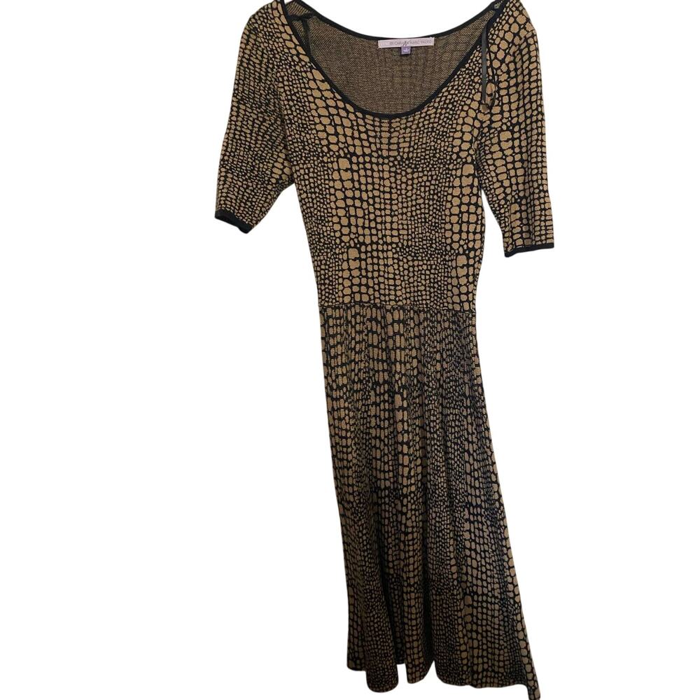 Carmen Marc Valvo Luxe Snakeprint Maxi Dress  S